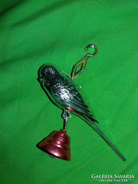 Old tobacconist bazaar goods Hungarian plastic hanging parrot figure with a bell according to the pictures 1.