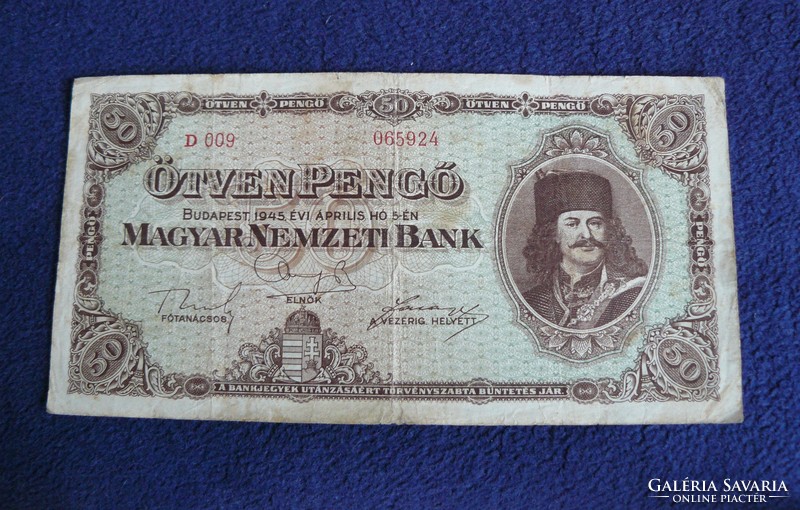 50 PENGŐ  1945  D