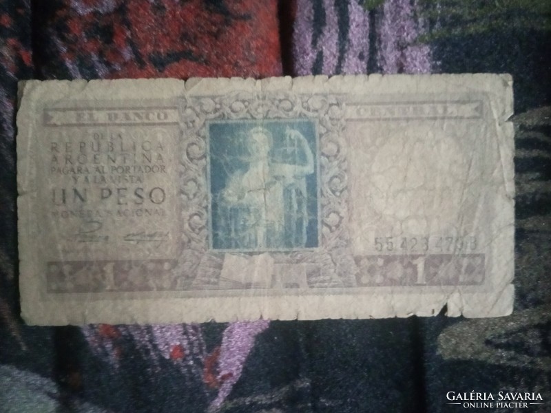 1 Peso Argentína 1947  !!