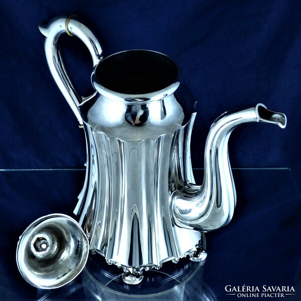 Dazzling, antique silver pourer, Sweden, 1857!!!