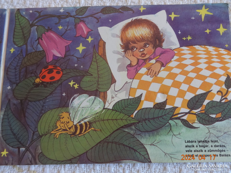 Attila József: sleeping bag - hardcover old storybook with drawings by Zsuzsa Füzesi