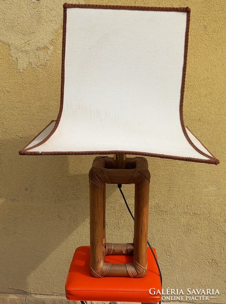 Vintage 90 cm bamboo lamp with copper negotiable design