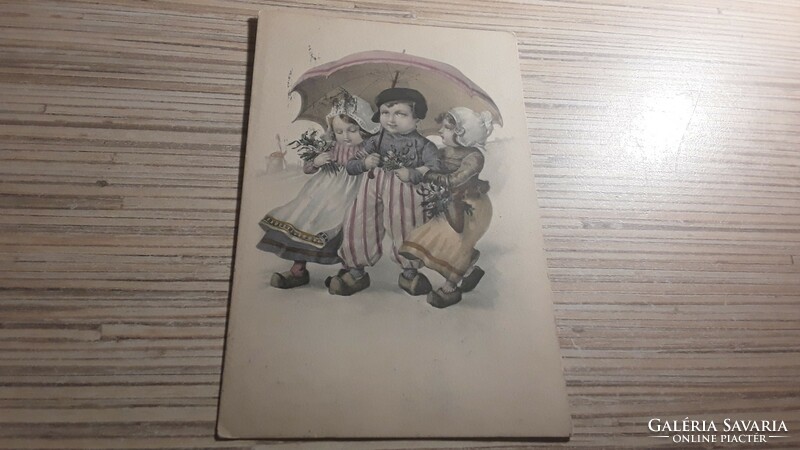 Antique greeting postcard.