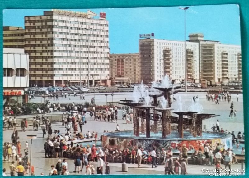 Németország, NDK,  Berlin Hauptstadt látkép, postatiszta képeslap