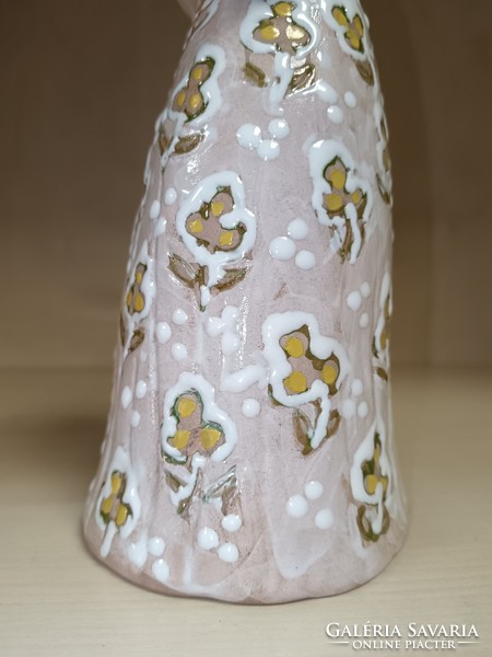 K. M. Monogrammed ceramic lady