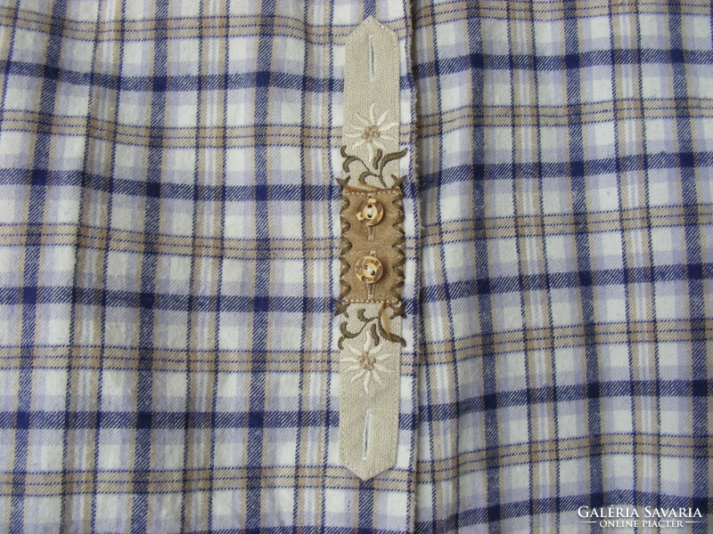 Women's checkered top size 44, shirt trachten, Austrian traditional dress