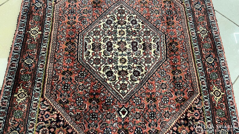 3440 Iráni VAS Bidjar kézi csomó gyapjú perzsa szőnyeg 72x103CM INGYEN FUTÁR