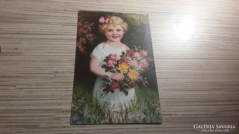 Antique greeting postcard.