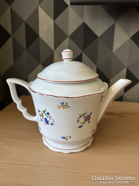 Zsolnay porcelain teapot, antique, elf ears, height 18 cm.