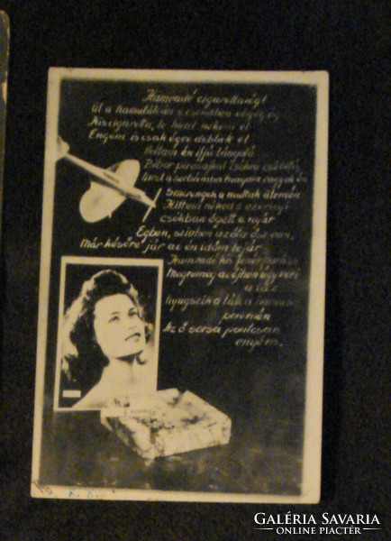Katalin Karády ash cigarette end photo sheet