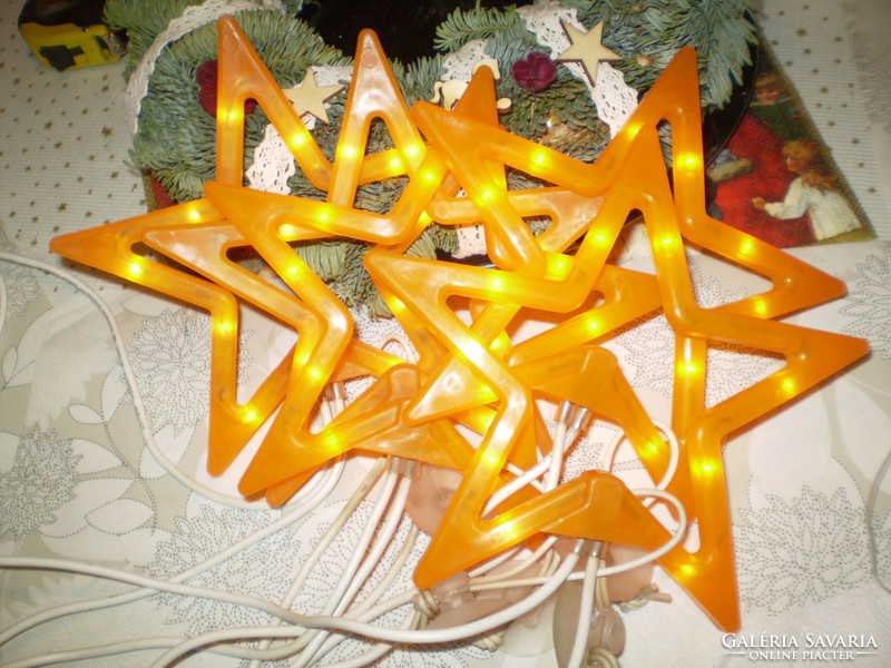 Decorative lighting garland 5 pcs. Pawn warm glow star 230-240v German flawless