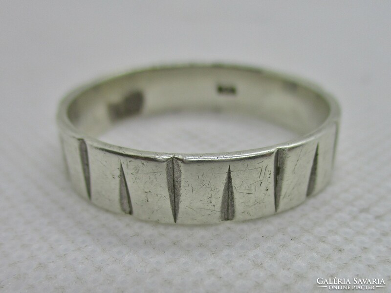 Nice men's silver hoop ring extra large size 75!