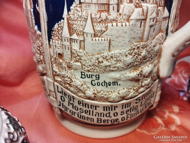 Bavarian ceramics, wine and beer set