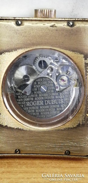 Roger Dubuis "Horloger Genevois" automata aranyozott bőr szíjas férfi karóra