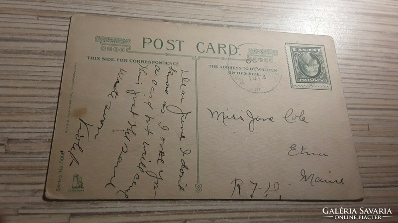 Antique greeting postcard.