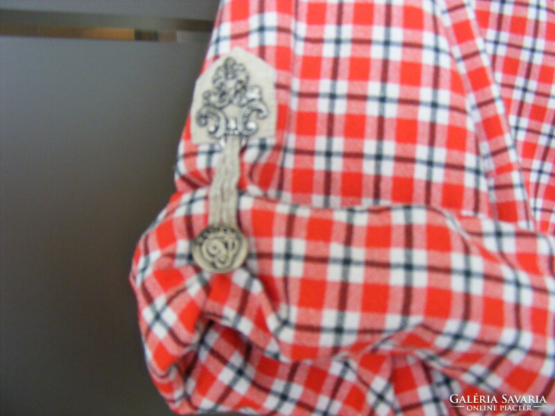 Kockás női felső  50-es, ing Trachten, osztrák tradicionális ruha