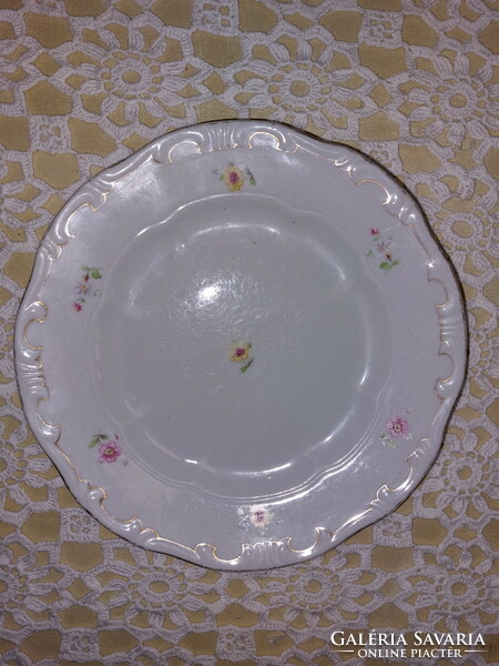 Zsolnay porcelain, beautiful flower cake plate, 1pc
