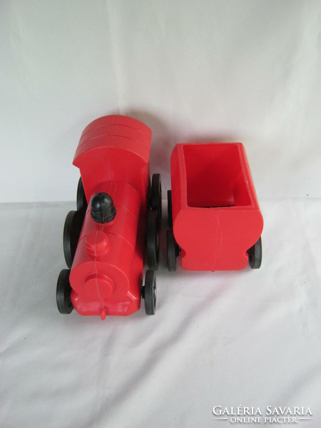 Retro plastic toy locomotive train