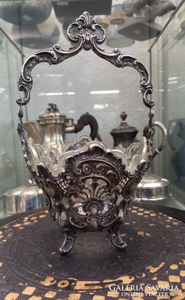 Antique silver table centerpiece