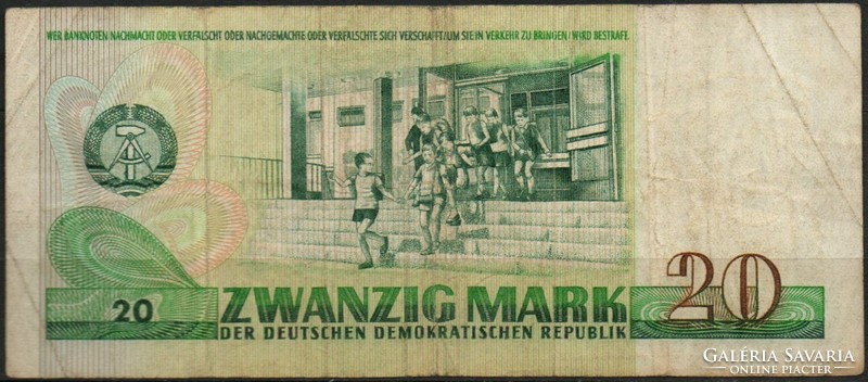 D - 234 -  Külföldi bankjegyek:  NDK 1975 20 márka