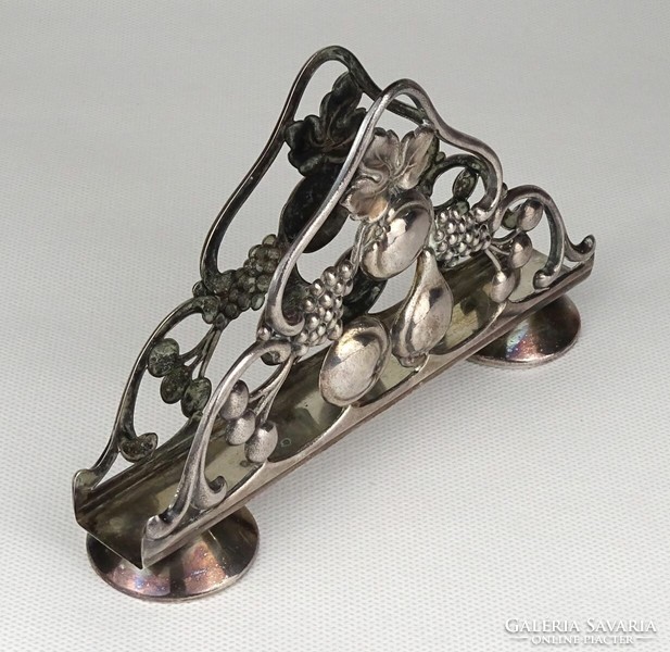 1R005 old silver-plated fruit decorative napkin holder