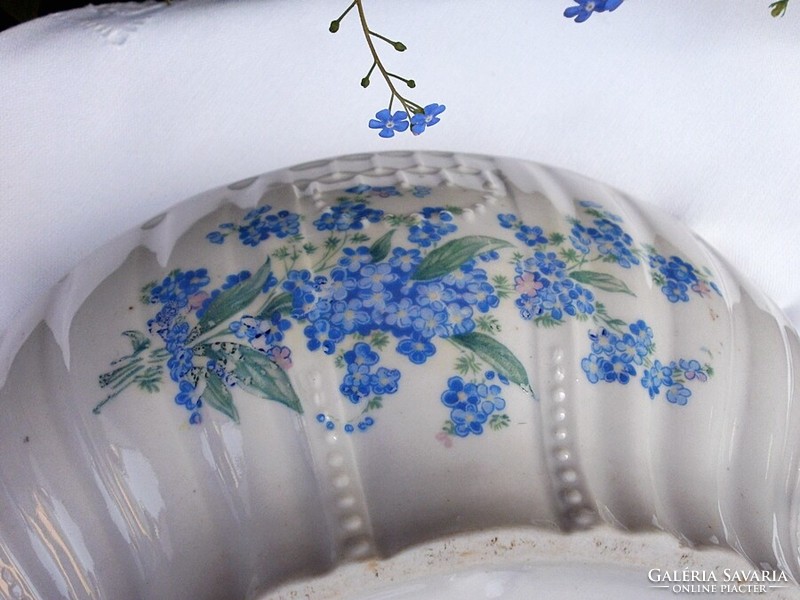 Zsolnay forget-me-not bowl 24.5 cm