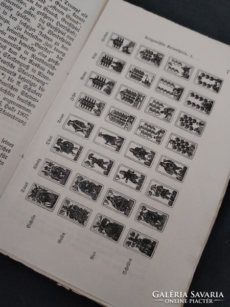 Card games - antique booklet, in German -/ 1908