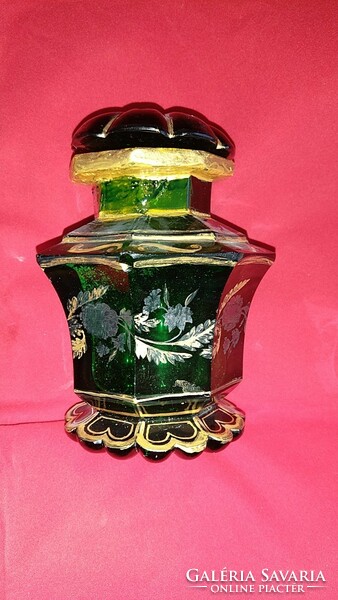Hand-painted glass with a perfumed lid