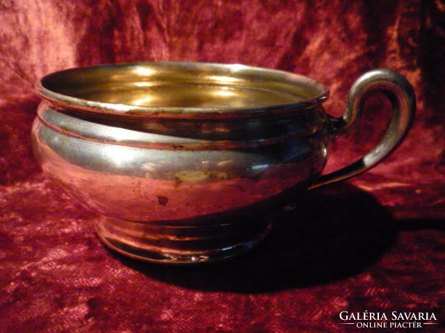 Silver tea cup with glass insert 2201 22