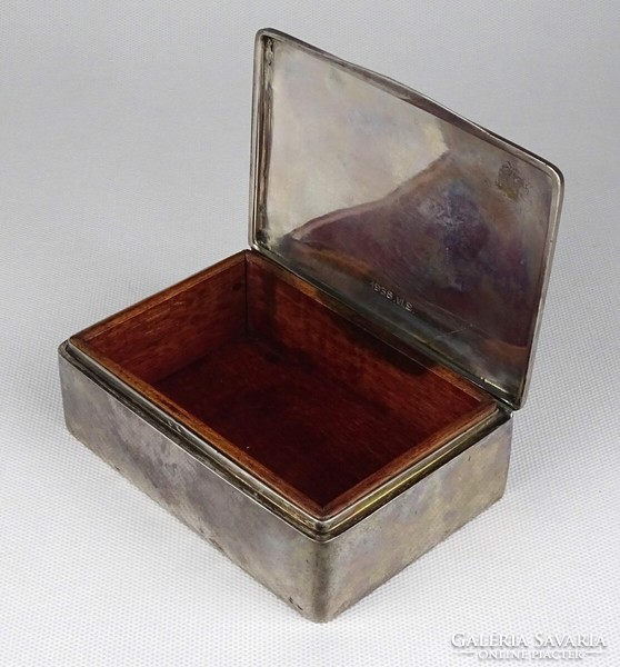 1R003 old marked 800 silver card box 215 g