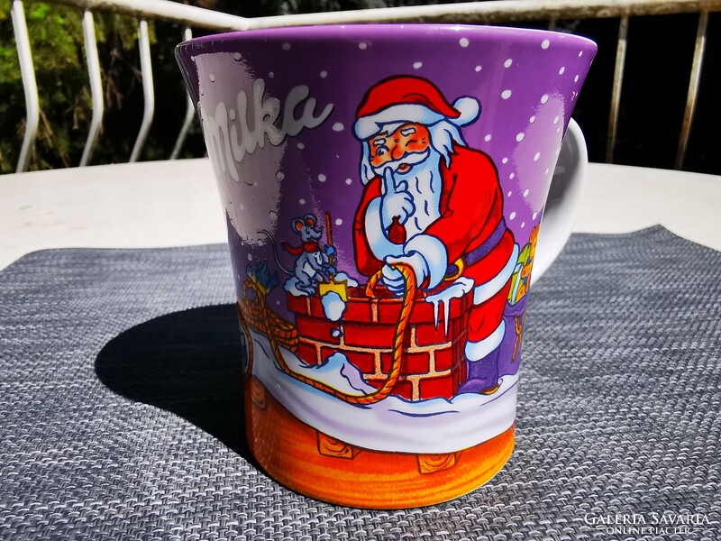 Santa milk mug