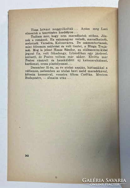 József Erdélyi: the third son - autobiography, 1942, first edition, with original cover!