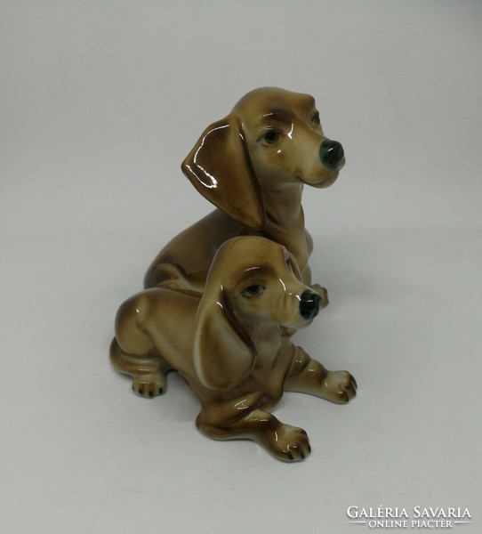 Zsolnay porcelain dogs are 