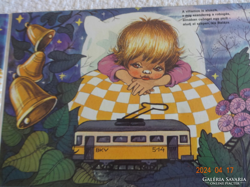 Attila József: sleeping bag - hardcover old storybook with drawings by Zsuzsa Füzesi