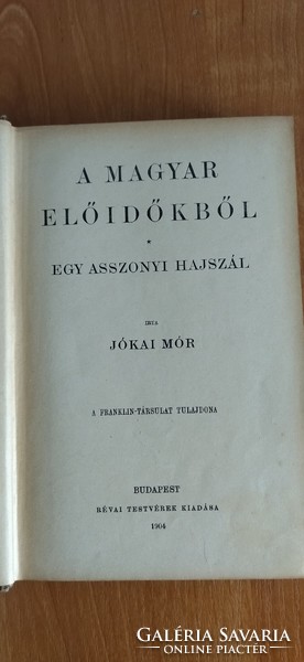 Jókai Mór - a woman's hair 1904