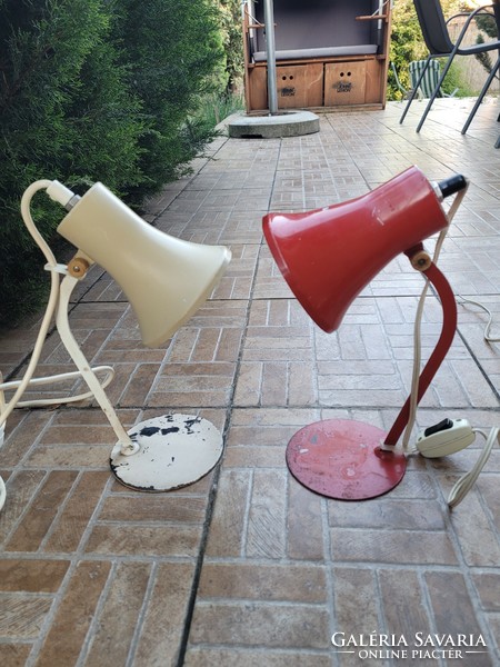 Szarvasi old retro loft table lamp in 2 pairs.