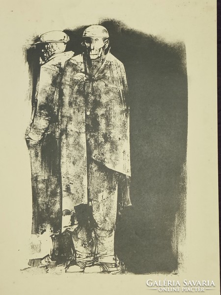 János Pető lithograph/ large size