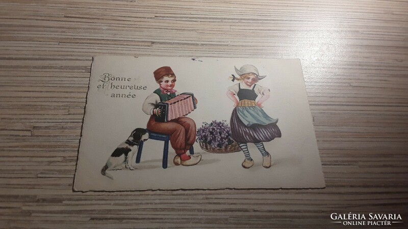 Antique greeting postcard.