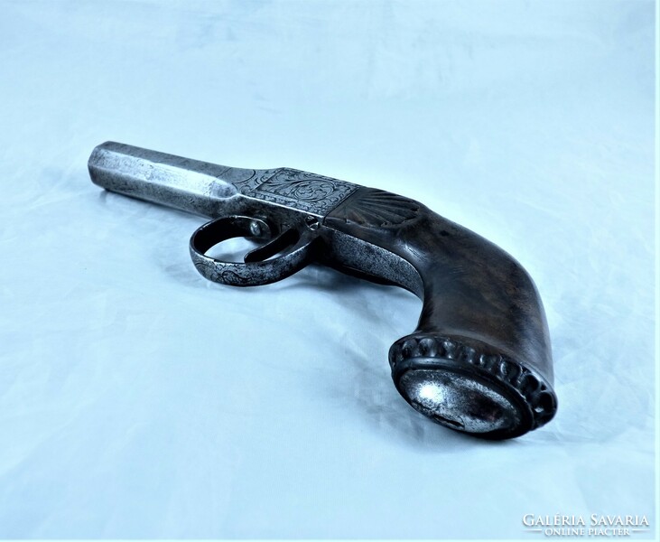 Beautiful, antique, front-loading pistol, approx. 1820!!!