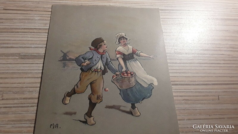 Antique greeting postcard.