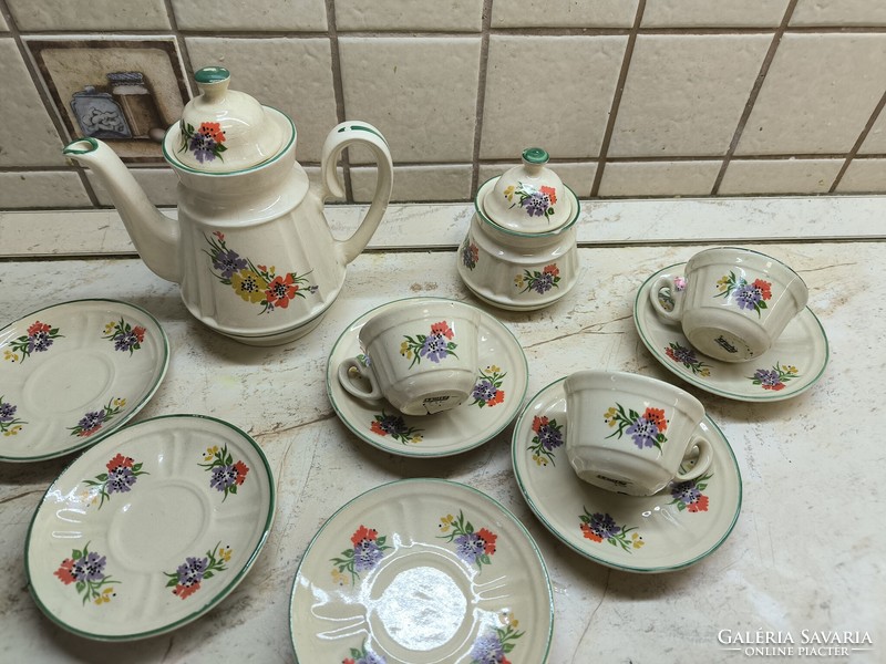 Floral ceramic coffee set for sale!