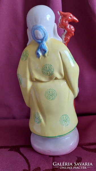 Chinese porcelain statue, oriental sage, 25 cm