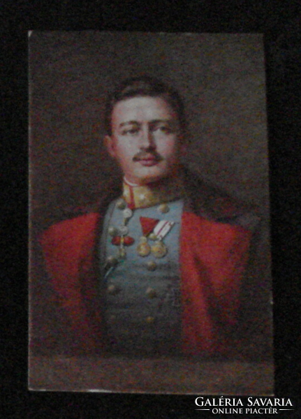 Károly, the last Hungarian king old postcard
