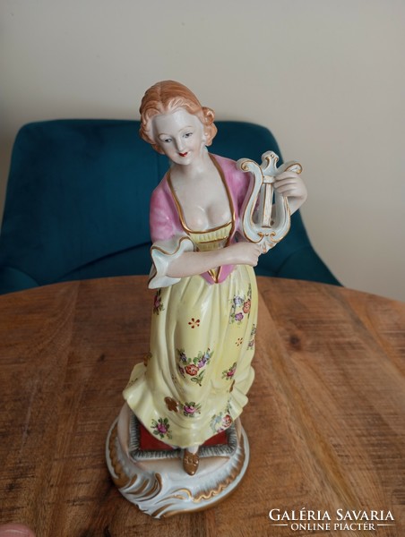 Meissen porcelain baroque lady figure