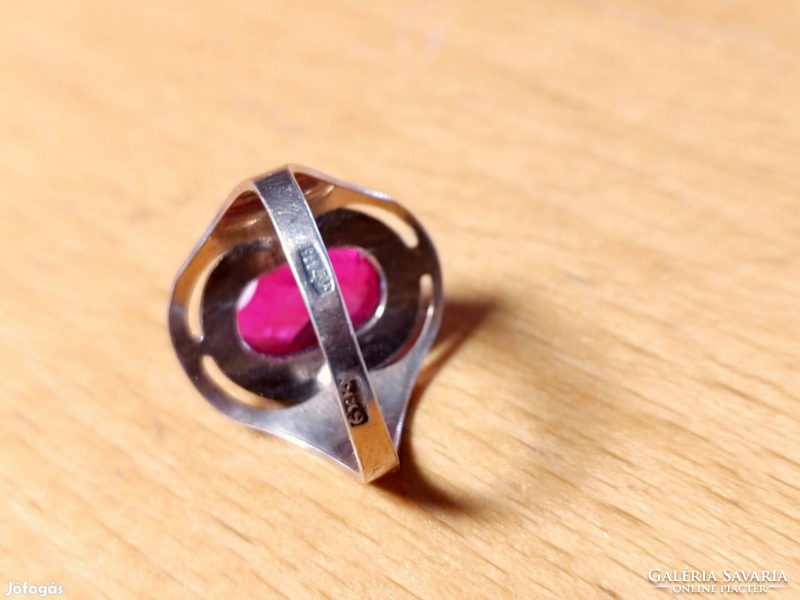 Ritka vintage ezüst(875) orosz gyűrű
