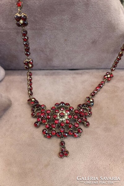 Antique garnet necklaces