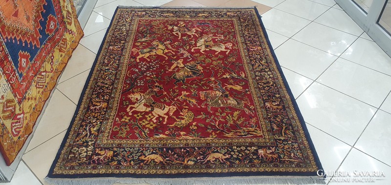 3309 Beautiful hunting scene carpet 130x185cm free courier