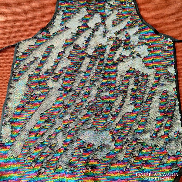 Full sequin apron