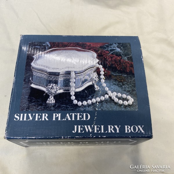 In an English silver-plated box
