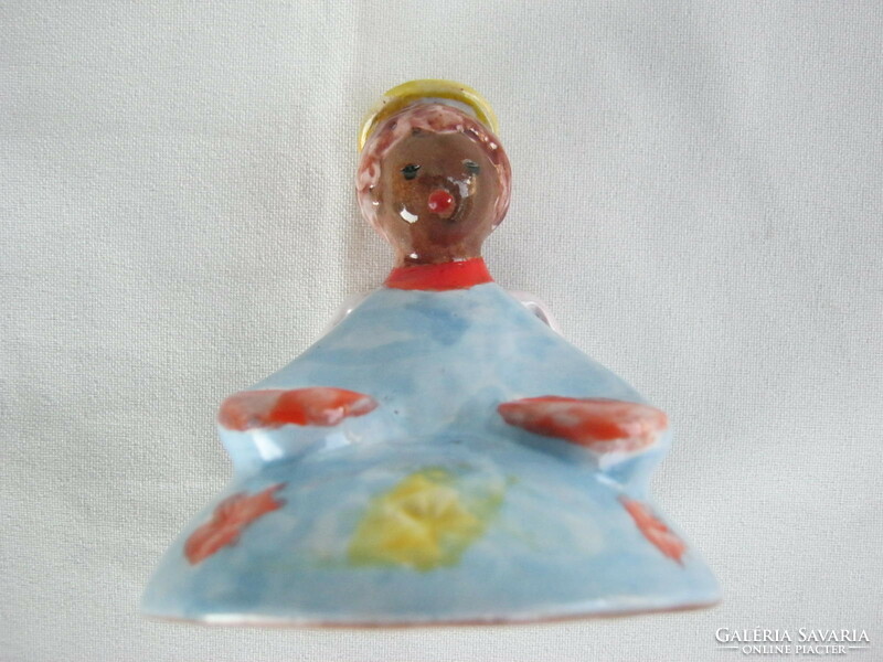 Bolbáné Windy Magda signed ceramic angel